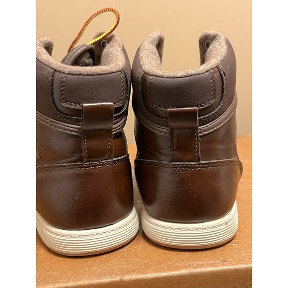 LEVI’s men’s STANTON brown lace up shoes boots EUC size 9 - Picture 6 of 9